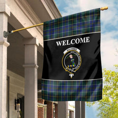 Clan MacInnes Tartan Crest Black Garden Flag SP77 Clan MacInnes Tartan Today