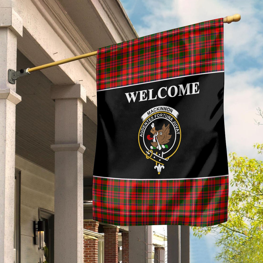 Clan MacKinnon Tartan Crest Black Garden Flag RD91 Clan MacKinnon Tartan Today