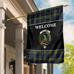 Clan MacLaren Tartan Crest Black Garden Flag KZ12 Clan Garden Tartan Today