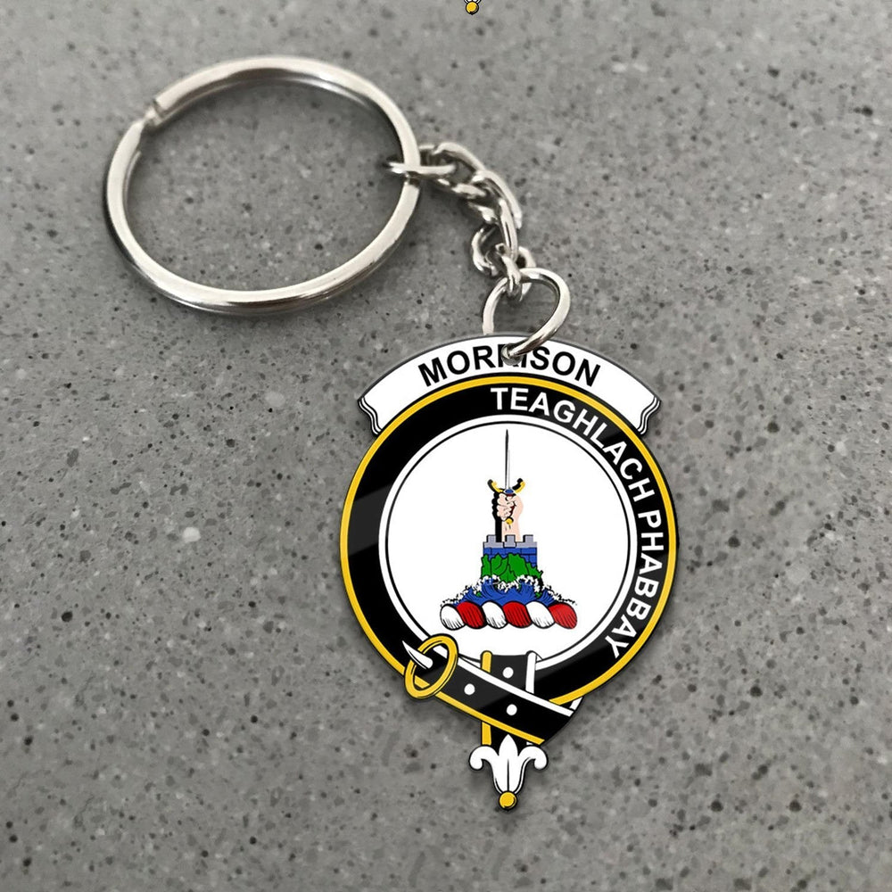 Clan Morrison Tartan Crest Keychain CG85 Clan Morrison Tartan Today