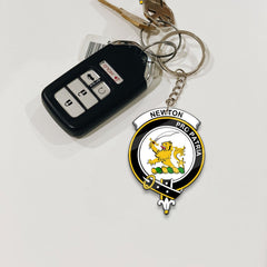 Clan Newton Tartan Crest Keychain UR77 Clan Newton Tartan Today