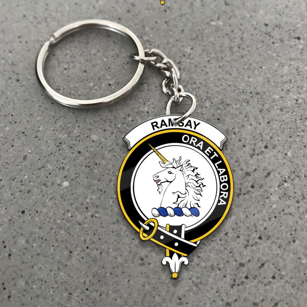 Clan Ramsay Tartan Crest Keychain SJ42 Clan Ramsay Tartan Today