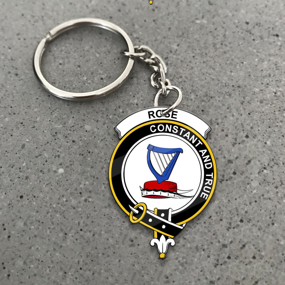 Clan Rose Tartan Crest Keychain TZ39 Clan Rose Tartan Today