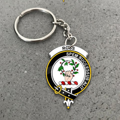Clan Ross Tartan Crest Keychain WN70 Clan Ross Tartan Today