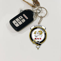 Clan Ruthven Tartan Crest Keychain VI29 Clan Ruthven Tartan Today