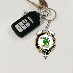Clan Seton Tartan Crest Keychain ZX78 Clan Seton Tartan Today