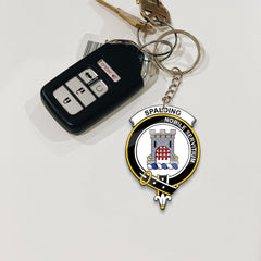 Clan Spalding Tartan Crest Keychain ED41 Clan Spalding Tartan Today