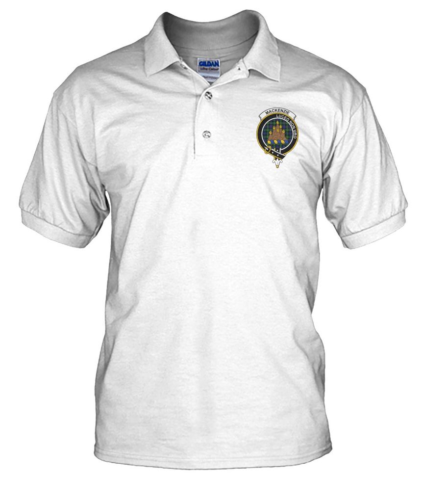 Clan Mackenzie Family Crest Polo T-Shirt IV30 Mackenzie Tartan Tartan Polo