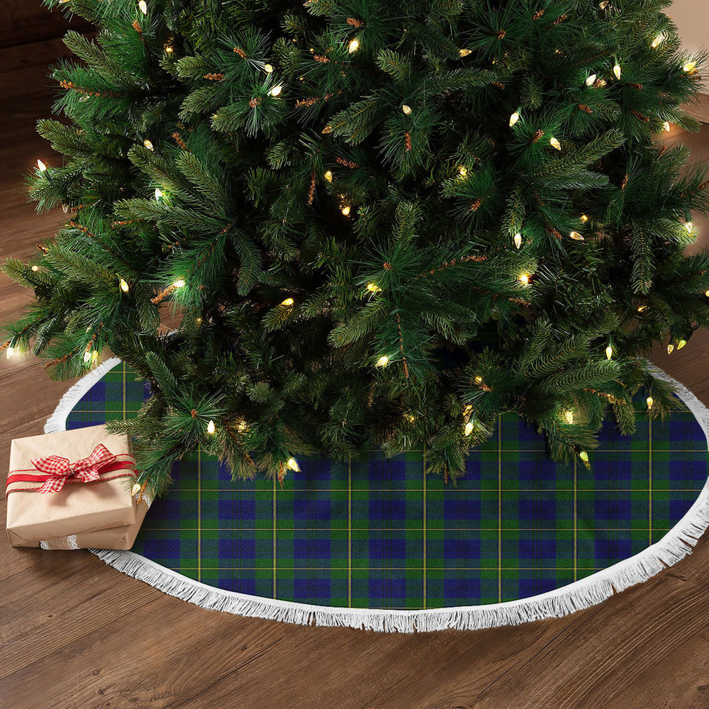 Clan Johnstone Modern Tartan Christmas Tree Skirt IU76 Johnstone Modern Tartan Tartan Christmas