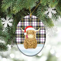 Clan MacPherson Dress Modern Tartan Christmas Ceramic Ornament Highland Cows Style LZ13 MacPherson Dress Modern Tartan Tartan Ornament