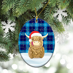 Clan McKerrell Tartan Christmas Ceramic Ornament Highland Cows Style SH78 McKerrell Tartan Tartan Ornament