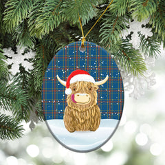 Clan Wiley Tartan Christmas Ceramic Ornament Highland Cows Style CH10 Wiley Tartan Tartan Ornament