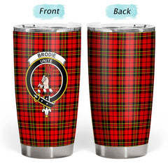 Clan Clan Brodie Modern Tartan Crest Tumbler PU81 Clan Brodie Tartan Today