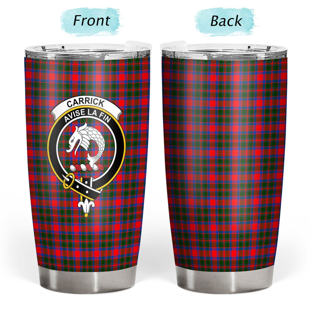 Clan Carrick District Tartan Crest Tumbler SZ41 Clan Hall Tartan Today