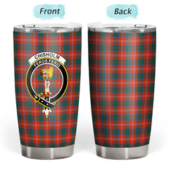 Clan Chisholm Ancient Tartan Crest Tumbler FP30 Clan Chisholm Tartan Today
