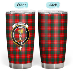 Clan Chisholm Modern Tartan Crest Tumbler DD45 Clan Chisholm Tartan Today