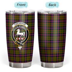 Clan Cochrane Modern Tartan Crest Tumbler FS26 Clan Cochrane Tartan Today