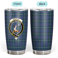 Clan Cooper Ancient Tartan Crest Tumbler ZK21 Clan Cooper Tartan Today