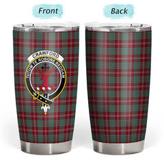 Clan Crawford Modern Tartan Crest Tumbler TT67 Clan Crawford Tartan Today
