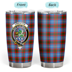 Clan Crichton Tartan Crest Tumbler JD84 Clan Crichton Tartan Today