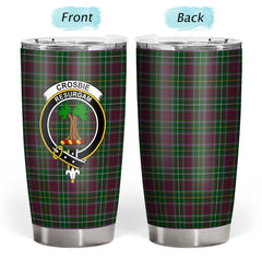 Clan Crosbie Tartan Crest Tumbler TG72 Clan Crosbie Tartan Today