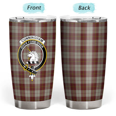Clan Cunningham Burgundy Dancers Tartan Crest Tumbler BE20 Clan Cunningham Tartan Today