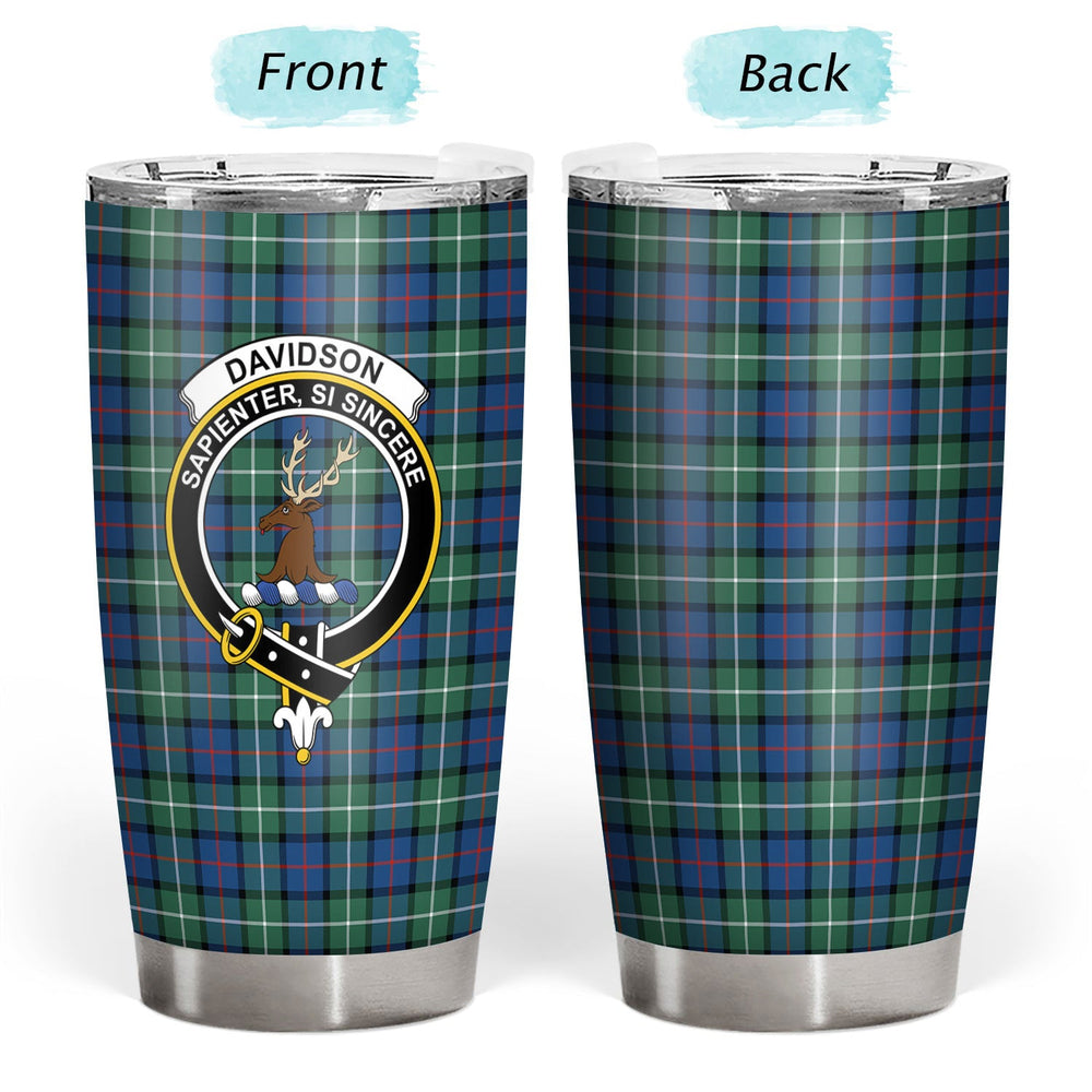 Clan Davidson of Tulloch Tartan Crest Tumbler MT52 Clan Davidson Tartan Today