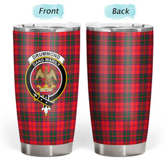 Clan Drummond Modern Tartan Crest Tumbler UX26 Clan Drummond Tartan Today