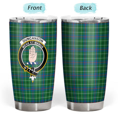 Clan Duncanson Tartan Crest Tumbler JM92 Clan Duncan Tartan Today