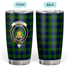 Clan Dundas Modern Tartan Crest Tumbler WJ11 Clan Dundas Tartan Today
