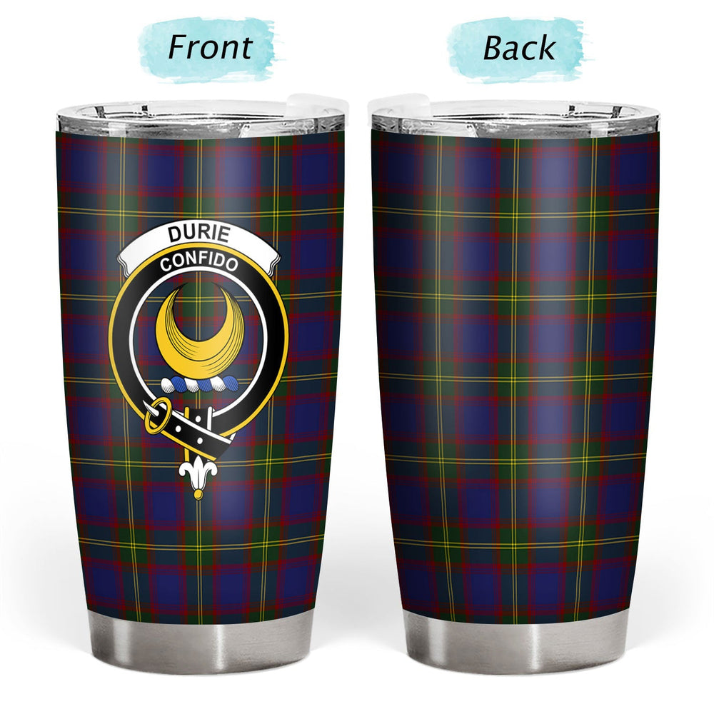 Clan Durie Tartan Crest Tumbler VH34 Clan Durie Tartan Today