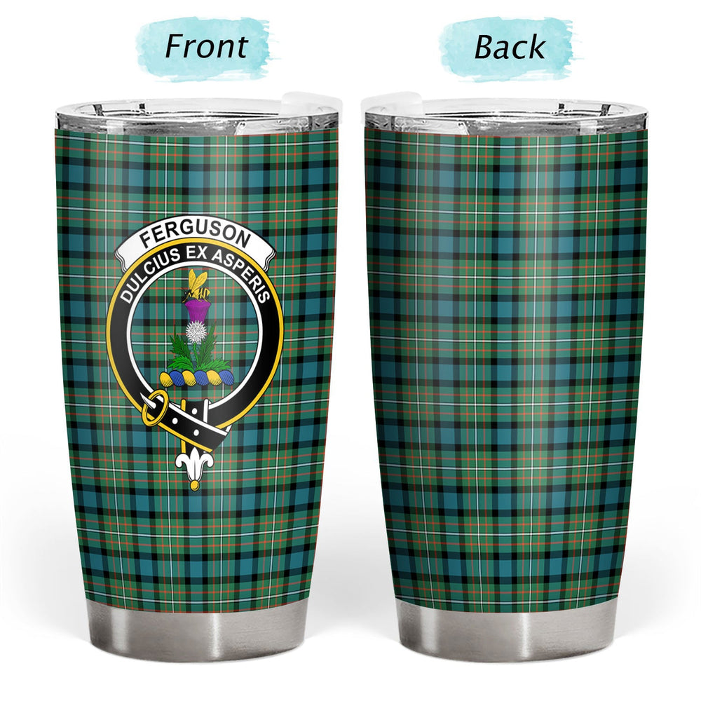 Clan Ferguson Ancient Tartan Crest Tumbler NX93 Clan Hall Tartan Today