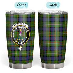 Clan Fergusson Modern Tartan Crest Tumbler PD88 Clan Fergusson Tartan Today