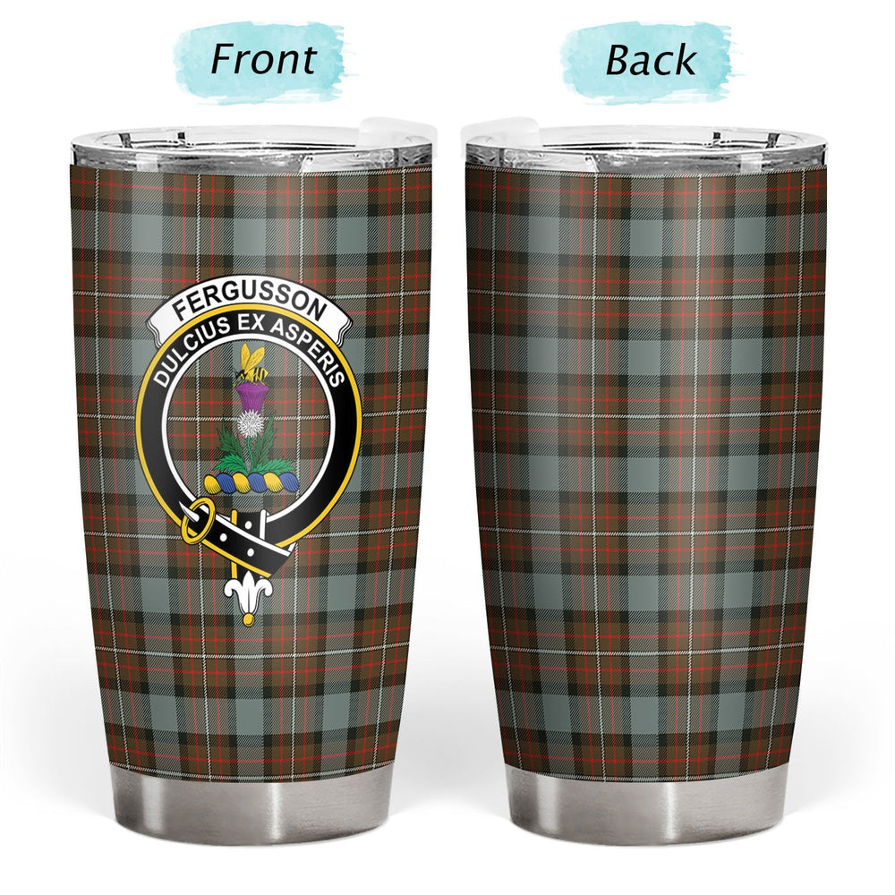 Clan Fergusson Weathered Tartan Crest Tumbler MF80 Clan Fergusson Tartan Today