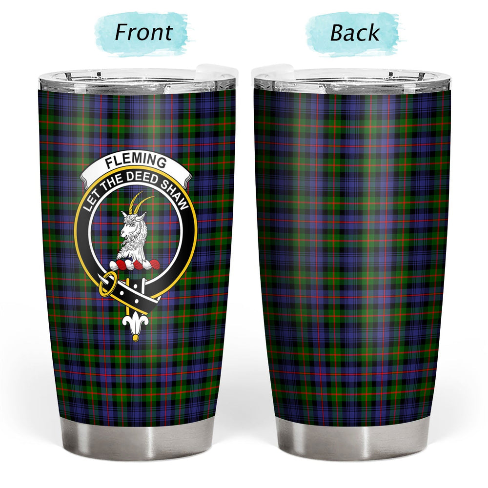 Clan Fleming Tartan Crest Tumbler OY51 Clan Fleming Tartan Today
