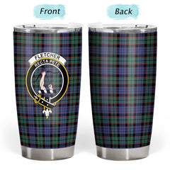 Clan Fletcher Modern Tartan Crest Tumbler SR17 Clan Fletcher Tartan Today