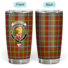 Clan Forrester Tartan Crest Tumbler EF30 Clan Forrester Tartan Today