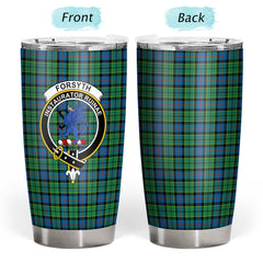 Clan Forsyth Ancient Tartan Crest Tumbler UZ60 Clan Forsyth Tartan Today