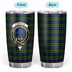 Clan Forsyth Modern Tartan Crest Tumbler GC57 Clan Forsyth Tartan Today