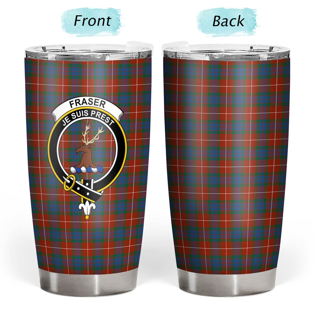 Clan Fraser (of Lovat) Ancient Tartan Crest Tumbler XJ30 Clan Fraser Tartan Today