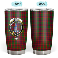 Clan Geddes Tartan Crest Tumbler IM85 Clan Ged Tartan Today