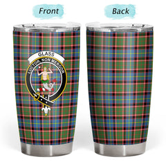 Clan Glass Tartan Crest Tumbler IJ49 Clan Glass Tartan Today