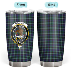 Clan Graham of Montrose Modern Tartan Crest Tumbler JA52 Clan Rose Tartan Today