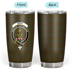 Clan Gray Tartan Crest Tumbler GU49 Clan Gray Tartan Today