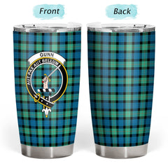 Clan Gunn Ancient Tartan Crest Tumbler GZ87 Clan Gunn Tartan Today