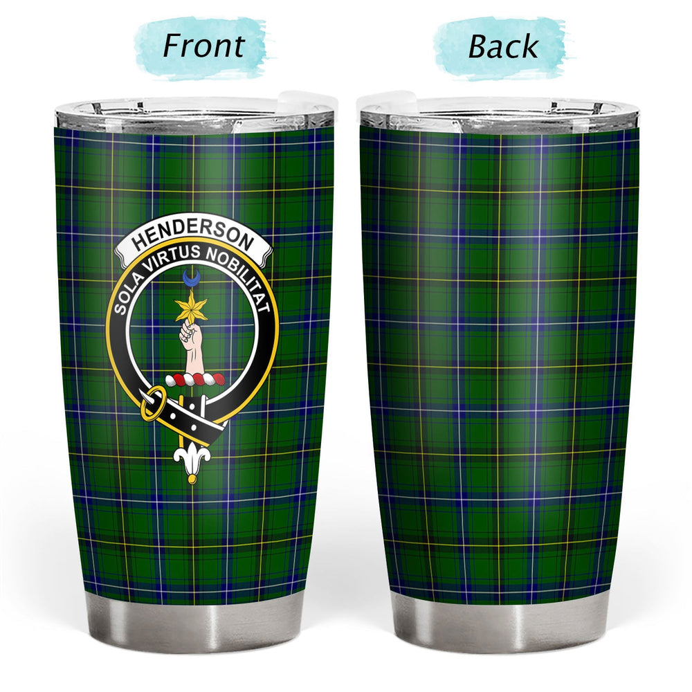 Clan Henderson Modern Tartan Crest Tumbler KB49 Clan Henderson Tartan Today