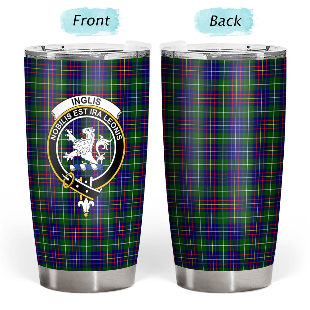Clan Inglis Modern Tartan Crest Tumbler LN15 Clan Inglis Tartan Today