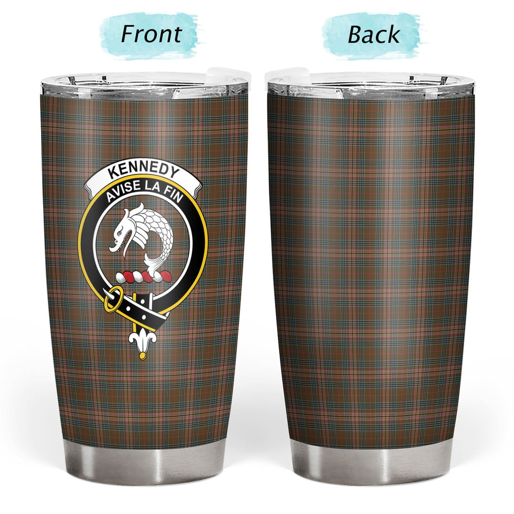 Clan Kennedy Weathered Tartan Crest Tumbler FR98 Clan Kennedy Tartan Today