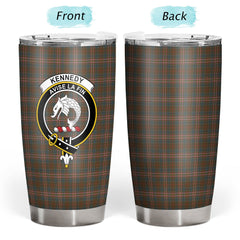 Clan Kennedy Weathered Tartan Crest Tumbler FR98 Clan Kennedy Tartan Today
