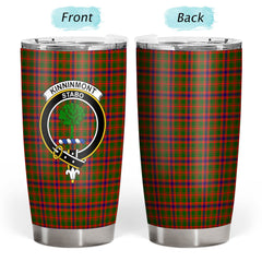 Clan Kinninmont Tartan Crest Tumbler CX28 Clan Hall Tartan Today